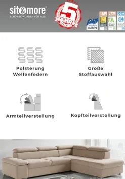 sit&more Polsterhocker »Valantine, B: 101 cm« individuell zu kombinieren