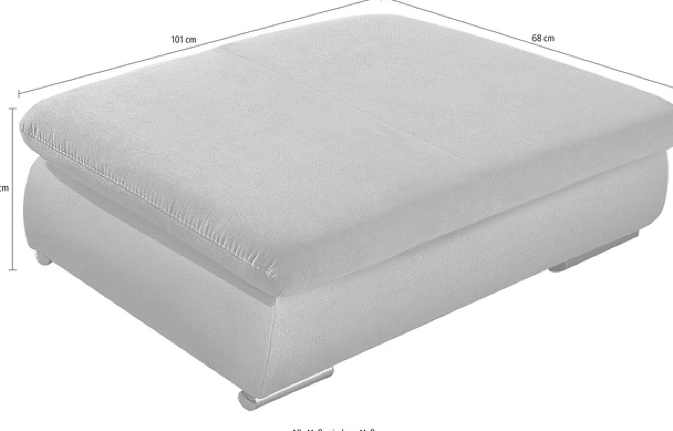 sit&more Polsterhocker »Valantine, B: 101 cm« individuell zu kombinieren