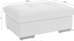 sit&more Polsterhocker »Viola, B: 102 cm« mit praktischen Stauraum