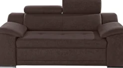 sit&more 2-Sitzer »Andiamo, B: 180 cm, Kopfteilverstellung, komfortable Sitzhöhe 43 cm« Frei im Raum stellbar, hochwertige Verarbeitung, stilvolles Design