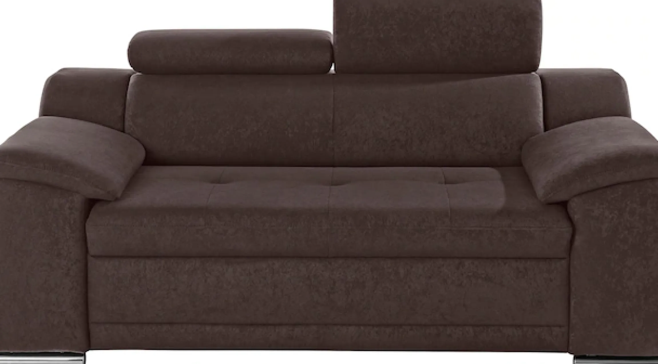 sit&more 2-Sitzer »Andiamo, B: 180 cm, Kopfteilverstellung, komfortable Sitzhöhe 43 cm« Frei im Raum stellbar, hochwertige Verarbeitung, stilvolles Design