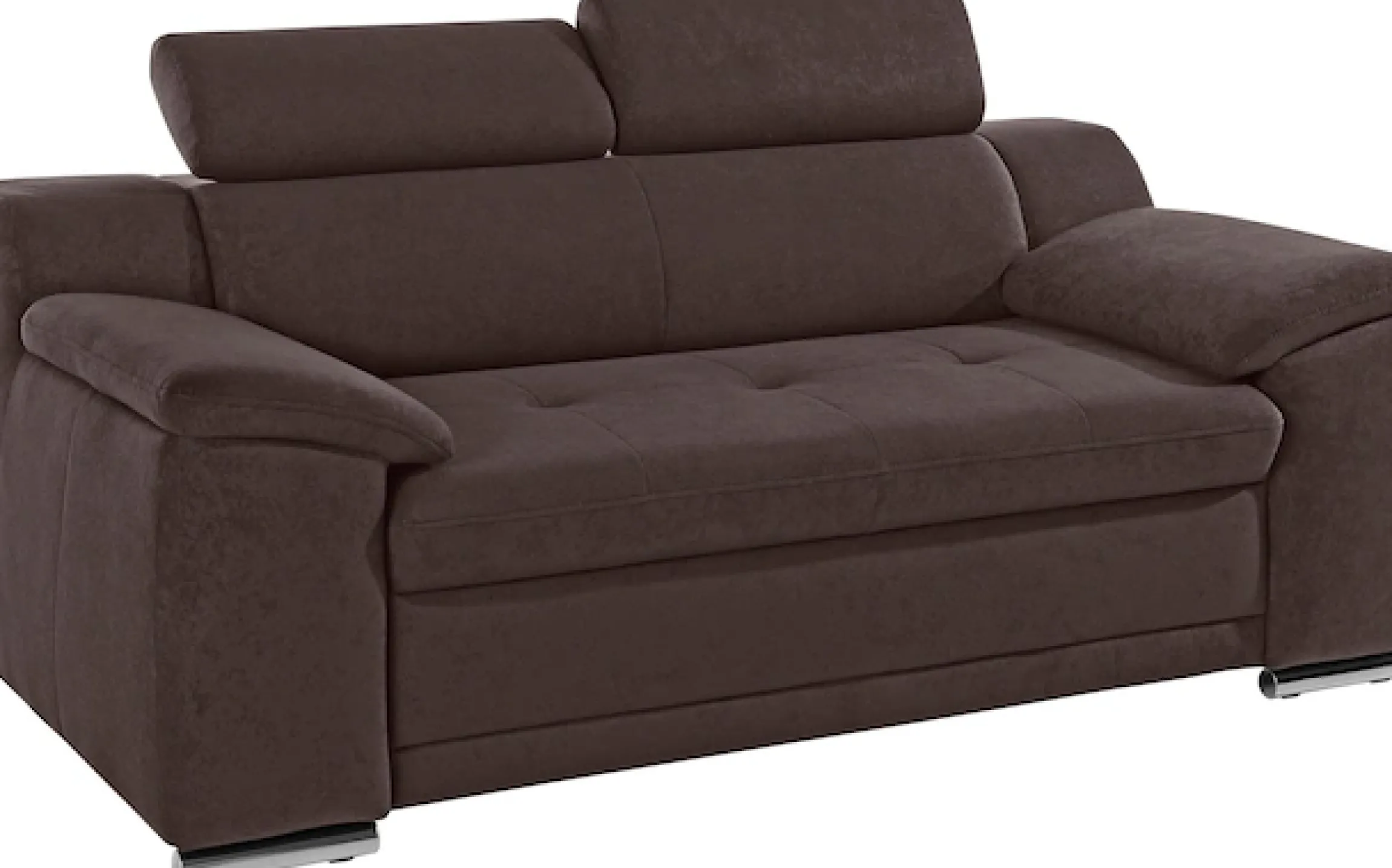 sit&more 2-Sitzer »Andiamo, B: 180 cm, Kopfteilverstellung, komfortable Sitzhöhe 43 cm« Frei im Raum stellbar, hochwertige Verarbeitung, stilvolles Design