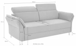sit&more 3-Sitzer »Avignon« inklusive Kopfteilverstellung