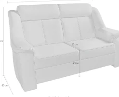 sit&more 2-Sitzer »Basel«