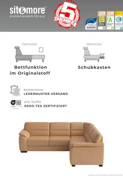 sit&more 3-Sitzer »Montego« mit Federkern