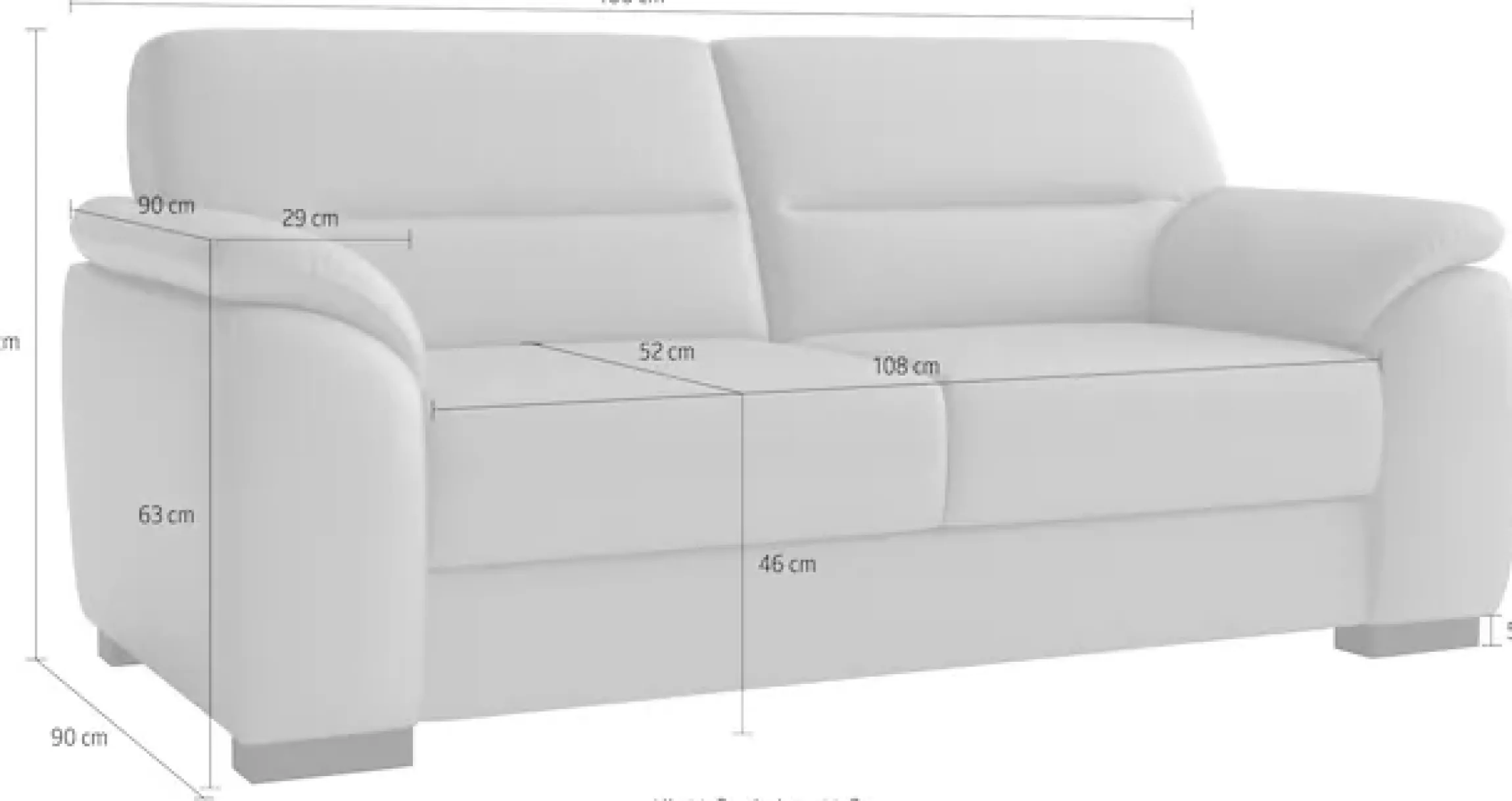 sit&more 2-Sitzer »Montego« mit Federkern
