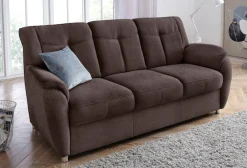 sit&more 3-Sitzer »Sonoma, B: 189 cm, Federkern, Komfortsitzhöhe 45 cm« Couch frei stellbar, 3-Sitzer Sofa, Stoffvarianten