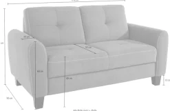 sit&more 2-Sitzer »Varese« inklusive Federkern