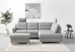 sit&more Stauraumhocker »Farö« mit Stauraum und Federkern und naturfarbenen Füßen
