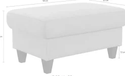 sit&more Stauraumhocker »Farö« mit Stauraum und Federkern und naturfarbenen Füßen