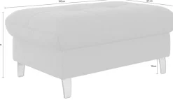 sit&more Stauraumhocker »Maggiore« mit Stauraum und modernen Metallbeinen