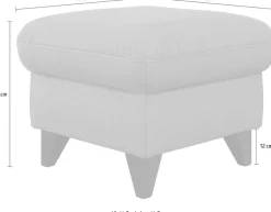 sit&more Stauraumhocker »Mellum« mit Stauraum und wengefarbenen Holzfüßen