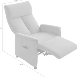 sit&more TV-Sessel »Cremona Comfort Plus« bis 200 Kg belastbar, mit Herz-Waage Funktion