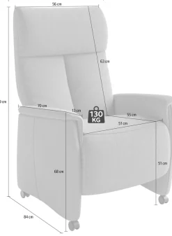 sit&more TV-Sessel »Cremona Comfort« wahlweise manuell oder elektrischer Funktion mit Akku