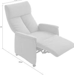 sit&more TV-Sessel »Cremona Comfort« wahlweise manuell oder elektrischer Funktion mit Akku