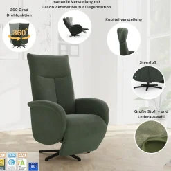 sit&more TV-Sessel »Glendale« wahlweise mit Aufstehhilfe, 2 Motoren und Akku