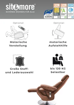 sit&more TV-Sessel »Invito« in Größe S, wahlweise mit Motor und Aufstehhilfe