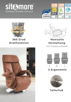 sit&more TV-Sessel »Invito« in Größe S, wahlweise mit Motor und Aufstehhilfe