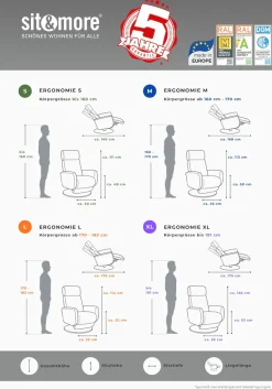 sit&more TV-Sessel »Invito« in Größe S, wahlweise mit Motor und Aufstehhilfe