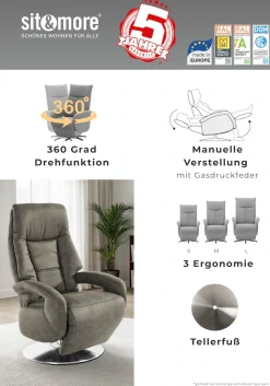 sit&more TV-Sessel »Invito« in Größe L, wahlweise mit Motor und Aufstehhilfe