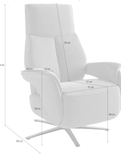 sit&more TV-Sessel »TV Lazy« zur Auswahl mit Herz-Waage-Position