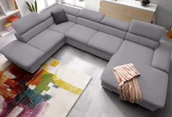 sit&more Wohnlandschaft »Alcatraz U-Form« wahlweise mit Schlaffunktion