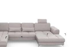 sit&more Wohnlandschaft »Bendigo U-Form« inklusive Sitztiefenverstellung, Bodenfreiheit 12 cm, in 2 Fußfarben