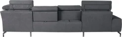 sit&more Wohnlandschaft »Gizeh U-Form« 15 cm Fußhöhe, inklusive Sitztiefenverstellung und Kopfteilverstellung