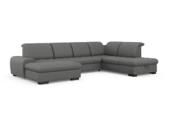 sit&more Wohnlandschaft »Luxor U-Form« wahlweise mit Schlaffunktion, Bettkasten und Kopfteilverstellung