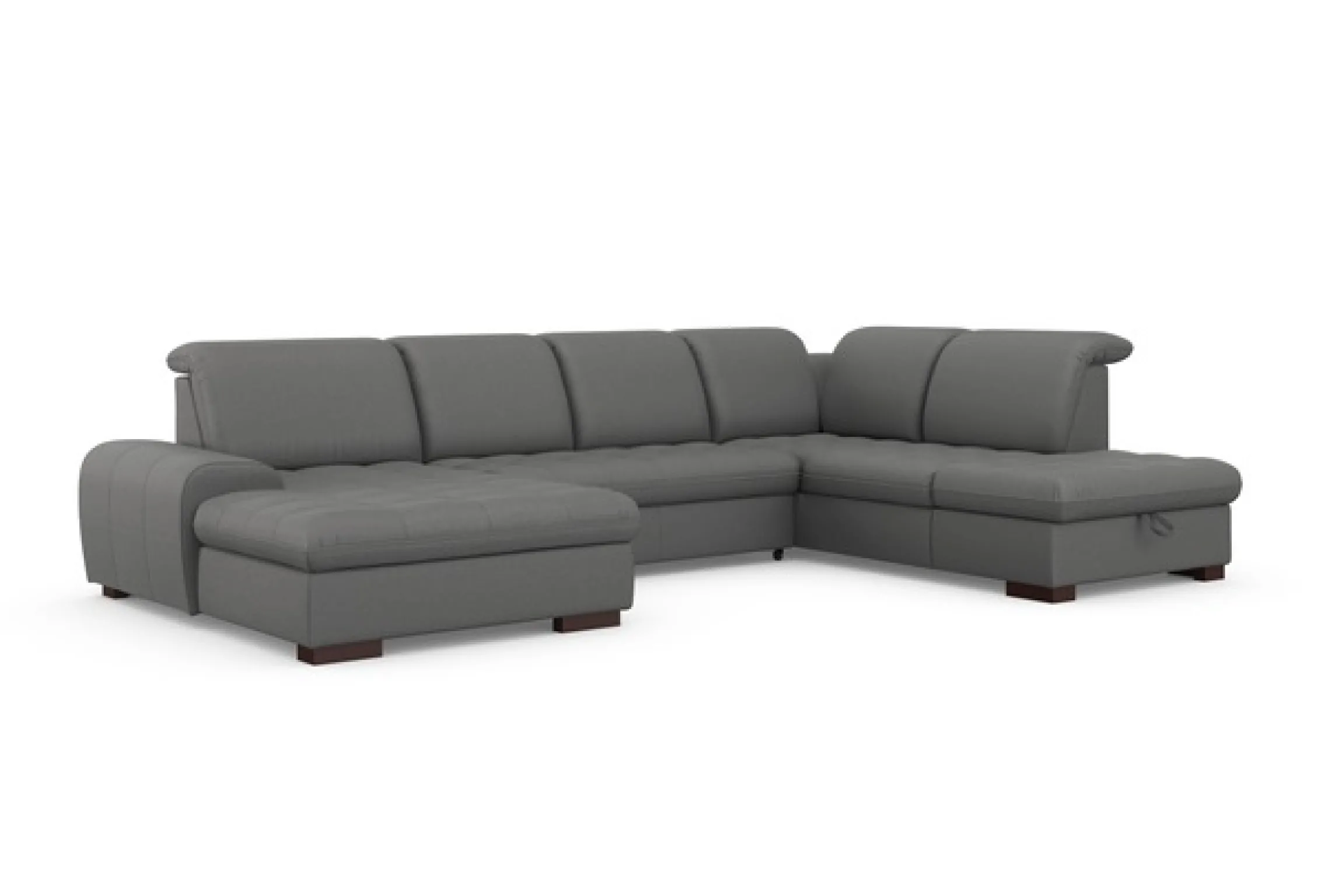 sit&more Wohnlandschaft »Luxor U-Form« wahlweise mit Schlaffunktion, Bettkasten und Kopfteilverstellung