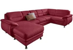 sit&more Wohnlandschaft »Mailand U-Form, B: 312 cm, XXL-Couch mit Komfortpolsterung« optional Schlaffunktion, Liegefl. 122x247 cm, diverse Lederqualitäten