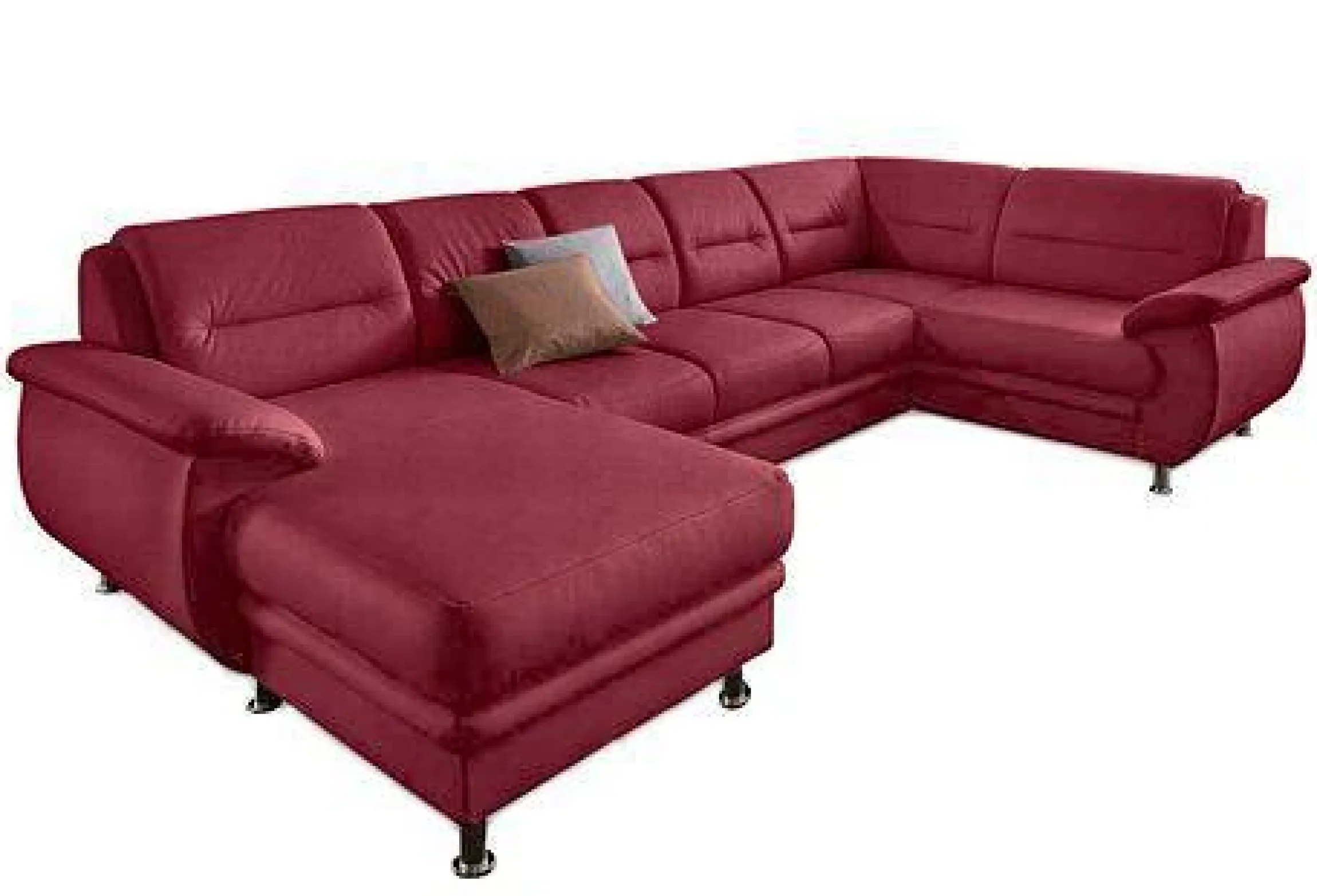 sit&more Wohnlandschaft »Mailand U-Form, B: 312 cm, XXL-Couch mit Komfortpolsterung« optional Schlaffunktion, Liegefl. 122x247 cm, diverse Lederqualitäten