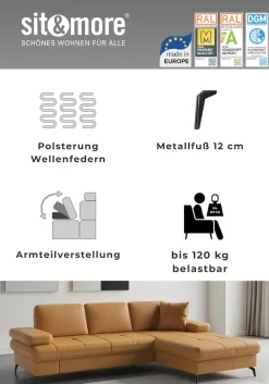 sit&more Wohnlandschaft »Morris Jubi, Breite 300 cm« mit Armteilfunktion, optional mit Schlaffunktion