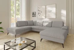 sit&more Wohnlandschaft »Morris Jubi U-Form, B: 300 cm« mit Armteilfunktion & 1 Zierkissen, optional Schlaffunktion