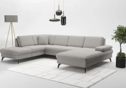 sit&more Wohnlandschaft »Morris Jubi U-Form, B: 300 cm« mit Armteilfunktion & 1 Zierkissen, optional Schlaffunktion
