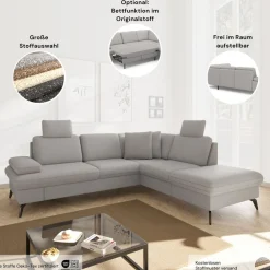 sit&more Wohnlandschaft »Morris Jubi U-Form, B: 300 cm« mit Armteilfunktion & 1 Zierkissen, optional Schlaffunktion