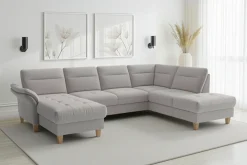 sit&more Wohnlandschaft »Pamela U-Form, B: 292 cm, optional Schlaffunktion & Armteilverstellung« mit Federkern