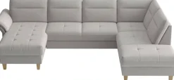 sit&more Wohnlandschaft »Pamela U-Form, B: 292 cm, optional Schlaffunktion & Armteilverstellung« mit Federkern