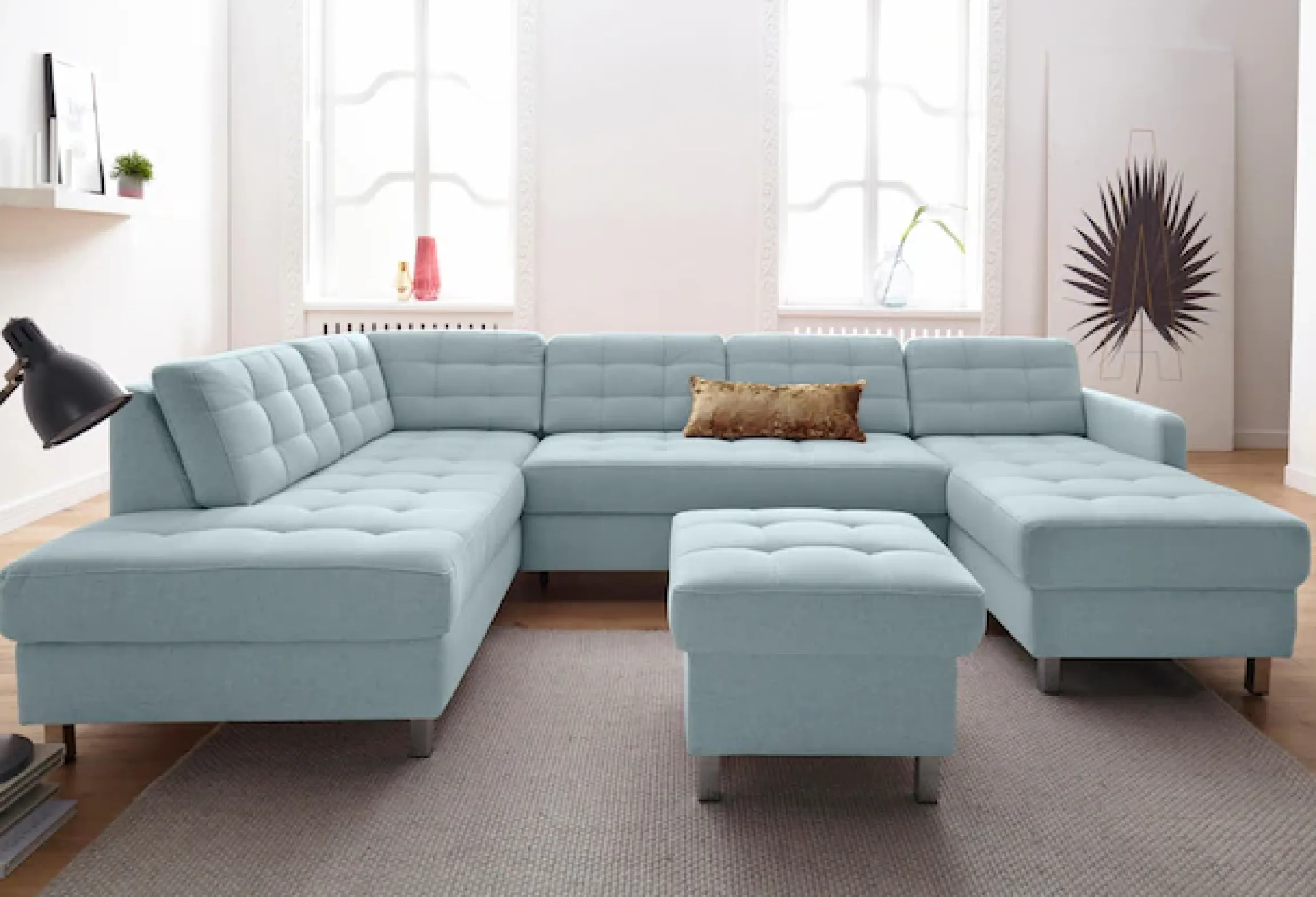 sit&more Wohnlandschaft »Picasso U-Form« wahlweise mit Schlaffunktion und Bettkasten