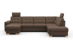 sit&more Wohnlandschaft »Quincy U-Form« wahlweise mit Schlaffunktion und Bettkasten