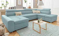 sit&more Wohnlandschaft »Riva U-Form« wahlweise mit Schlaffunktion