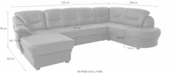 sit&more Wohnlandschaft »Savoni U-Form« wahlweise mit Schlaffunktion