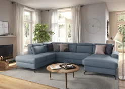 sit&more Wohnlandschaft »Scarlett U-Form« inklusive Kopfteilverstellung, optional Schlaffunktion & Bettkasten