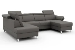sit&more Wohnlandschaft »Vincenzo U-Form« inklusive Kopfteilverstellung, optional Schlaffunktion & Bettkasten