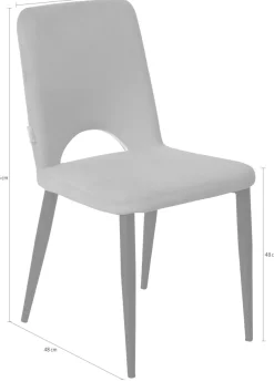 SIT Polsterstuhl »T-VELVET CHAIR 2er-Set Celadon mit Stoffbezug & Stahlgestell« (Set) 2 Stk.Komfortpolsterung an Sitz und Rücken für entspanntes Sitzen