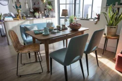 SIT Polsterstuhl »T-VELVET CHAIR 2er-Set Celadon mit Stoffbezug & Stahlgestell« (Set) 2 Stk.Komfortpolsterung an Sitz und Rücken für entspanntes Sitzen