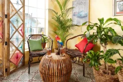 SIT Rattanstuhl »aus Natur-Rattan im Boho-Stil« () Gefertigt aus ungeschältem Rattan