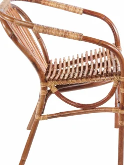 SIT Rattanstuhl »aus Natur-Rattan im Boho-Stil« () Gefertigt aus ungeschältem Rattan