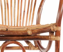 SIT Rattanstuhl »aus Natur-Rattan im Boho-Stil« () Gefertigt aus ungeschältem Rattan