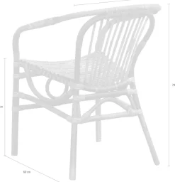 SIT Rattanstuhl »aus Natur-Rattan im Boho-Stil« () Gefertigt aus ungeschältem Rattan